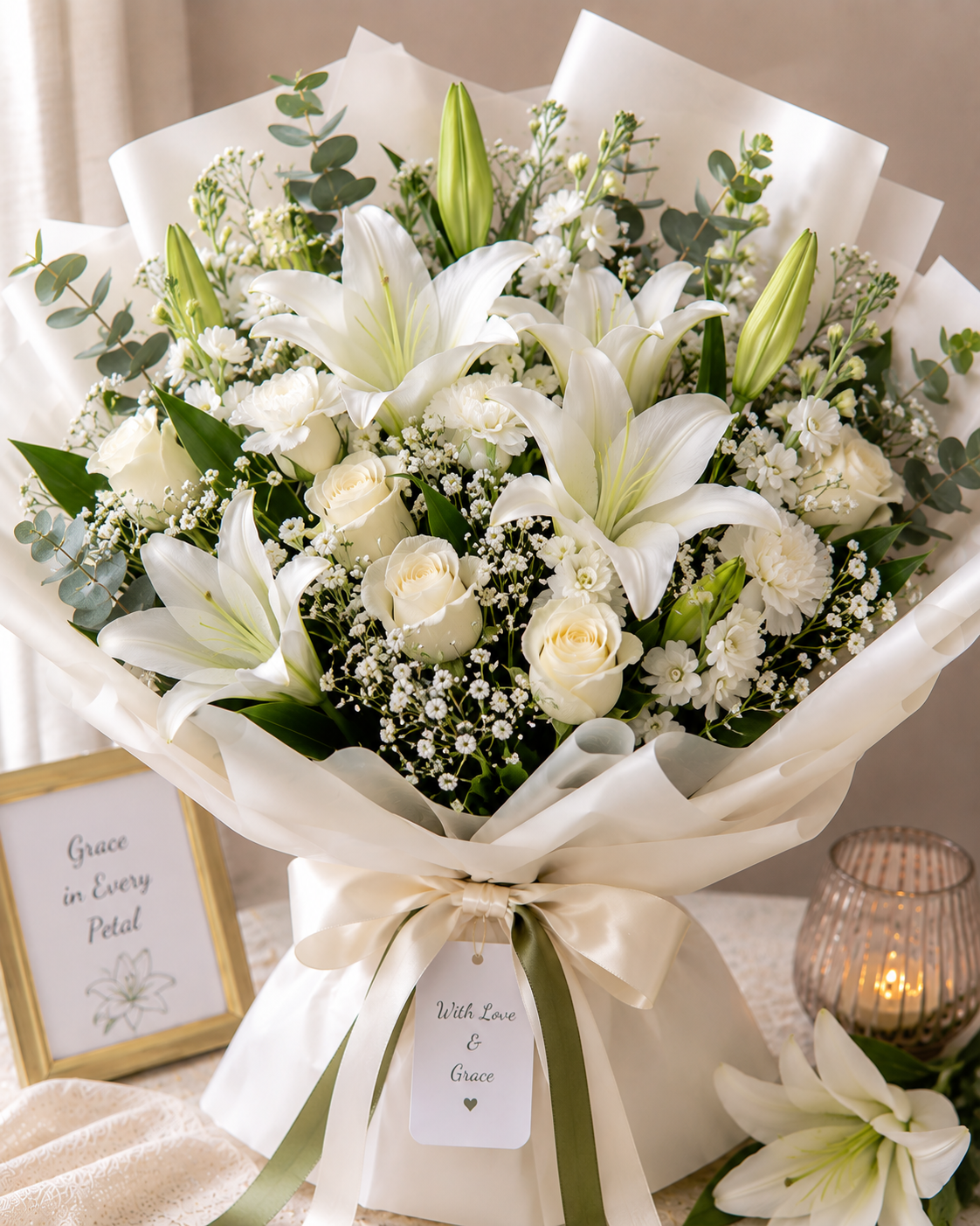 White Lily bouquet